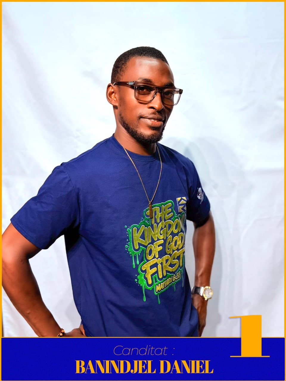 BANINDJEL DANIEL, candidat numéro 1