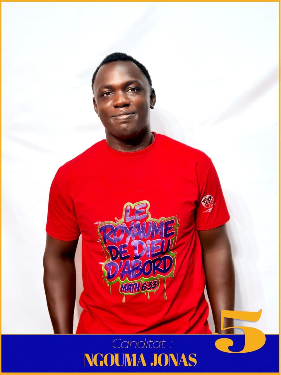 NGOUMA JONAS, candidat numéro 5
