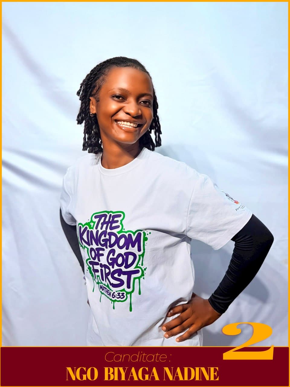 NGO BIYAGA NADINE, candidate numéro 2