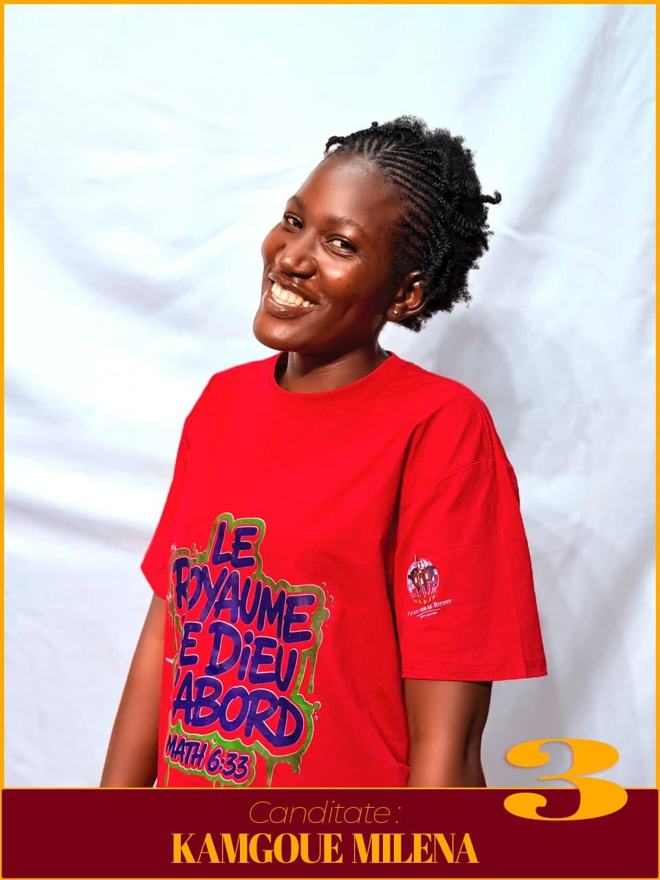 KAMGOUE MILENA, candidate numéro 3